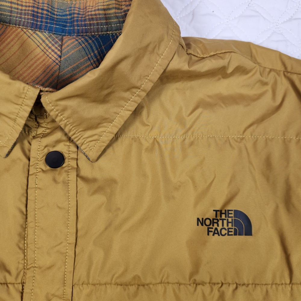 The North Face Insulated Reversible Fort Point Flannel Bronze / Gold Size Large